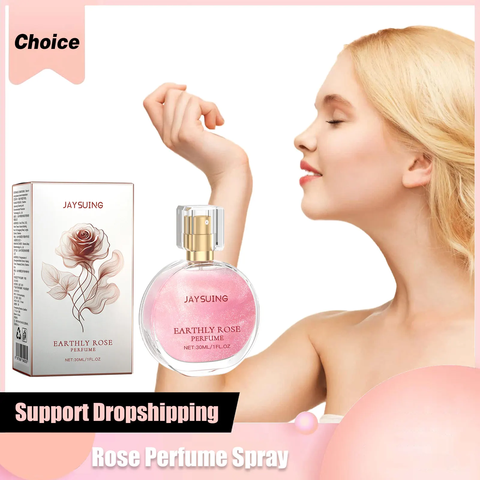 Perfume Zara Pink Flambe - น้ําหอมสตรี Long Lasting Enchanter Rose Floral