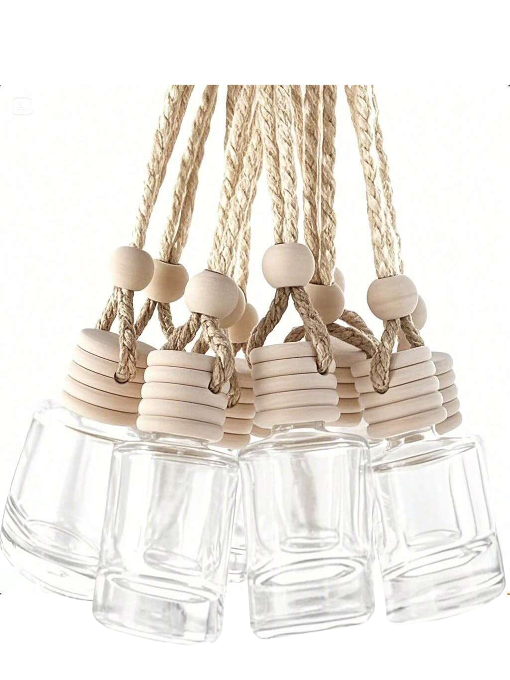 Perfume Fragrance Book - 20 ชิ้นแขวนรถ Freshener แก้วใสน้ํามันหอมระเหย Diffuser น้ํามันหอมระเหยน้ําหอมขวด