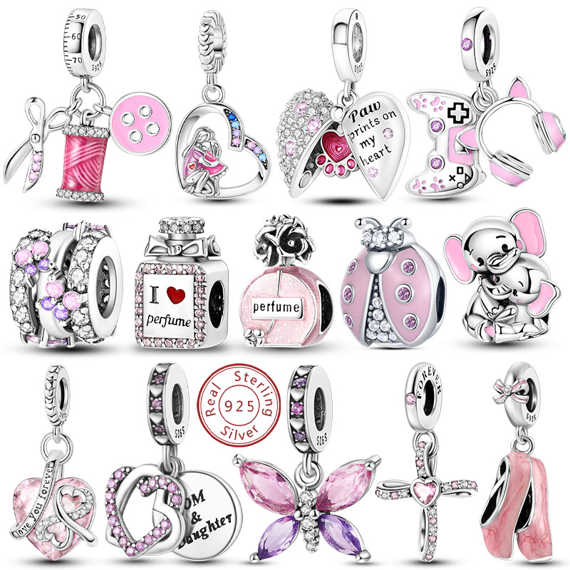 Perfume Fine Fragrance - สีชมพู Charms Original 925 Sterling Silver