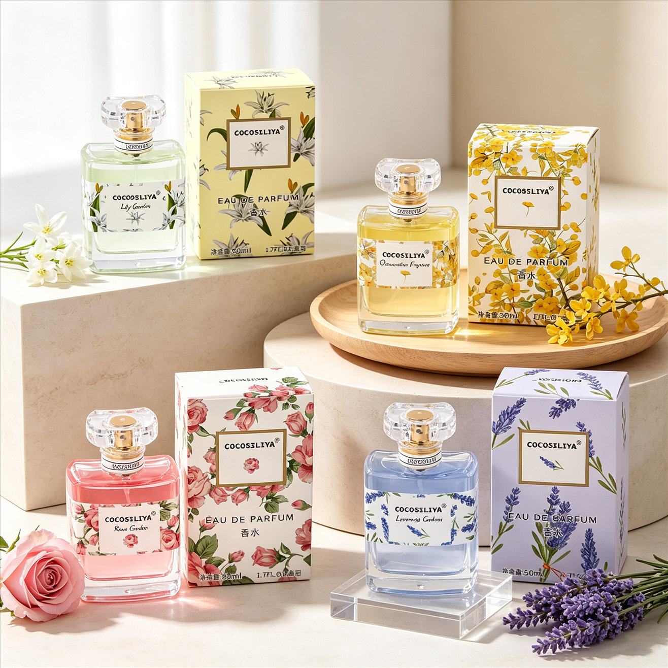 Perfume Lavender Fragrance - น้ำหอมสำหรับผู้หญิง COCOSILIYA, ขนาด 1.7 ออนซ์ X